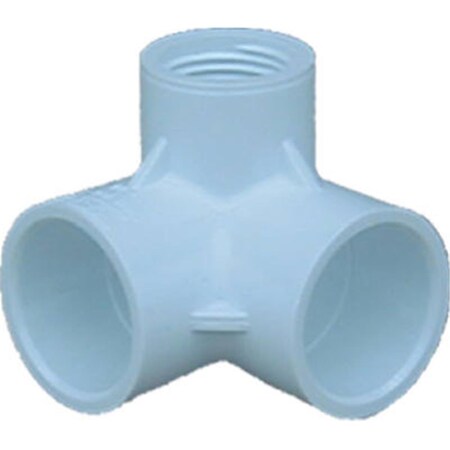 Genova 33175 0.75 x 0.75 x 0.5 in. Side Inlet Ell- White 520908